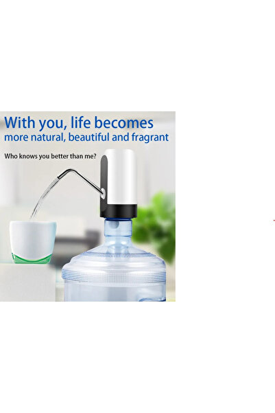 OEM Electric water bottle pump, USB charging, LED indicator, Black/White