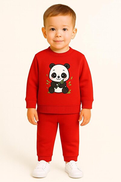 playwear Komplet dukseva sa panda uzorkom za devojčice i dečake, za uzrast 3 ...