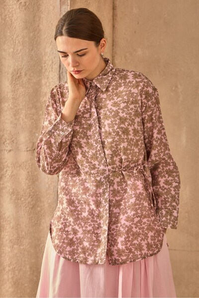 QANU Πουκάμισο Floks Ροζ