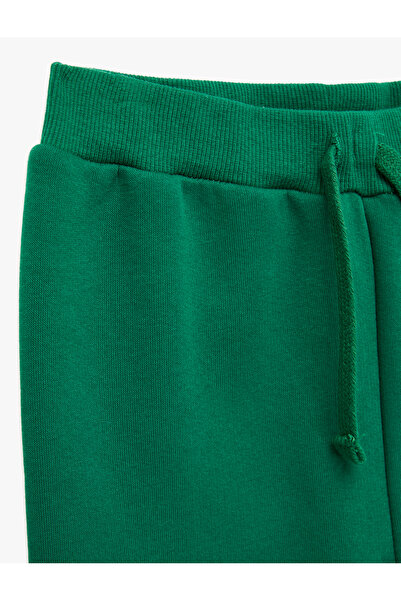 Koton New Year's Jogger Sweatpants with Tie-Up Waist and Print Detail