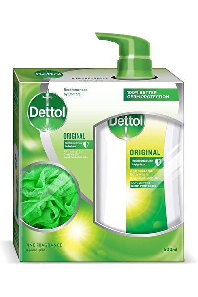 Dettol Liquid Body Wash, 500 ml with Loofah