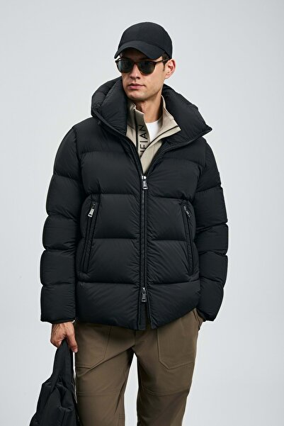 Lufian 112120250 Tommy Goose down Men's Coat Black