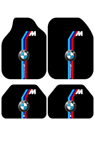 Artızon Bmw M Dekoratif Desenli Oto Paspas Takımı Tüm Modellere Uyumlu Univer...