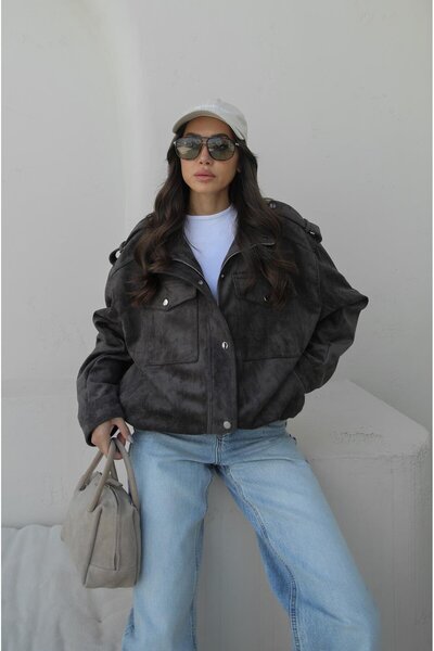 Havoş Smoked Premium Fabric Leather Suede Jacket