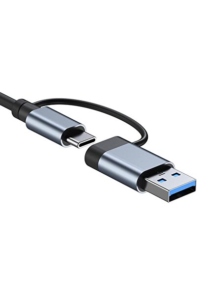 Zilevo Type C USB-C Hub Çoklu Bağlantı Adaptörü, 4 USB 3.0 Portu, 2 Port Type C