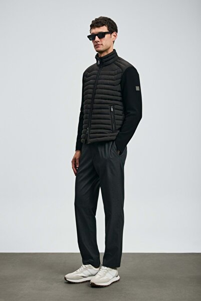 Kocamanlar Ayakkabı Lufian 112120244 Sergio Kaz Feather Men's Coat Black