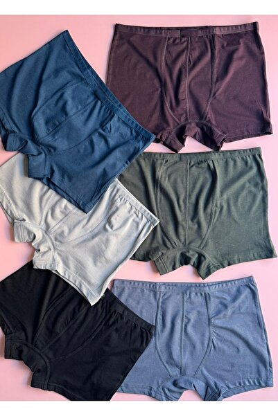 Elosia Arviden |   6-Piece Modal Fabric, Thin Ribbed Lycra Men's Boxers