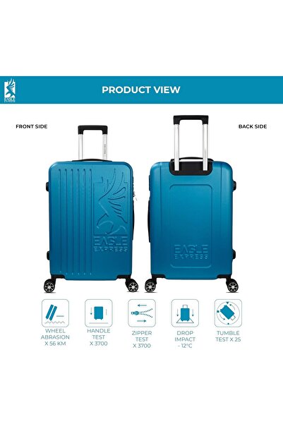 EAGLE EXPRESS SUPERIOR ABS HARD TROLLEY 24 inch BLUE