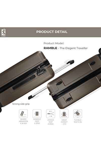 EAGLE EXPRESS RAMBLE ABS HARD TROLLEY 24 inch BROWN