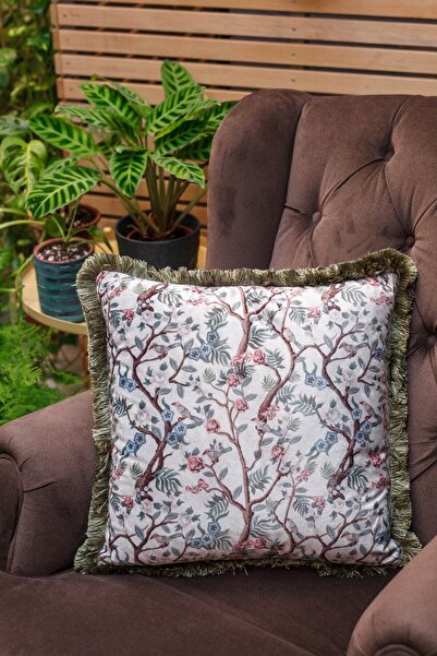 Adawall Kuşlu Dekoratif Kırlent