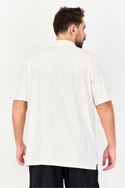 Puma Men Sportswear Fit Short Sleeve Outdoor Polo, Ivory