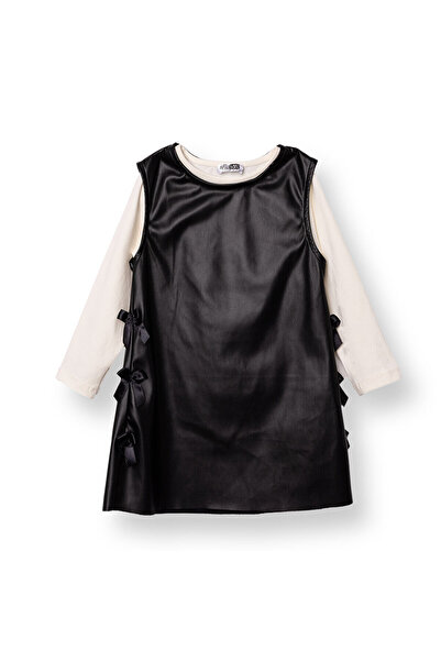 ebebek Hello Baby HelloBaby Kız Bebek Chic Elbise Tshirt Suni Deri Bisiklet Y...