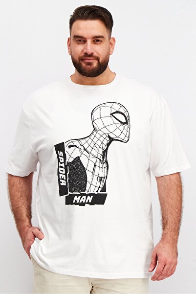 DIFUZED Men Crew Neck Short Sleeve Graphic Print T-Shirts, White