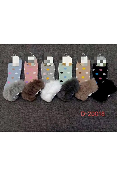 WarD Girls' Winter Multicolor Hair Socks/Stockings 6 Pairs
