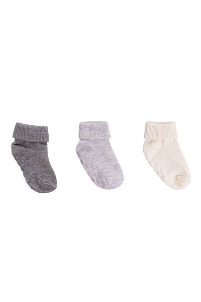 ebebek Hello Baby HelloBaby Unisex 3lü Kıvrık Çorap