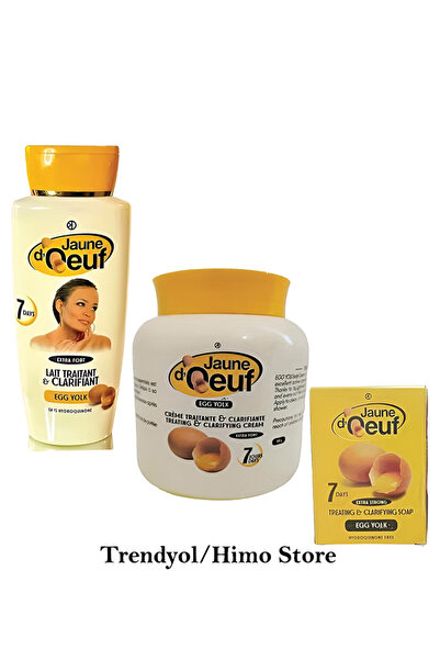 Jaune D’Oeuf مجموعة من لوشن 300 مل، كريم 300 جرام، وصابون 190 جرام