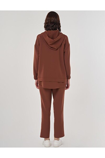 Kayra Off-Shoulder Two-Piece Set Coffee