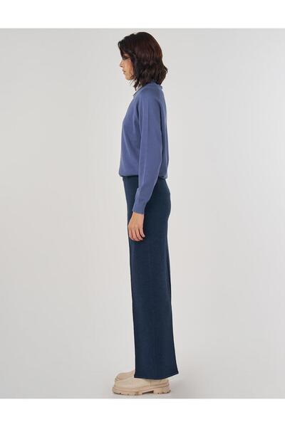 Kayra Çimalı Knitwear Trousers Navy Blue