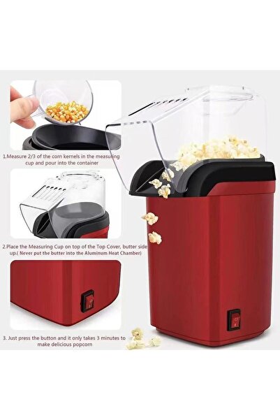 Generic Popcorn Machine - Electric Fast Corn Device - Small Popcorn Maker - for Counter Birthday Kitchen Hom