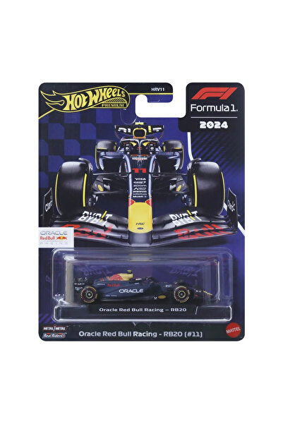 mattel HOT WHEELS PREMIUM REAL RIDERS FORMULA 1 2024 ORACLE RED BULL RACING RB20 METAL CAR NUMBER