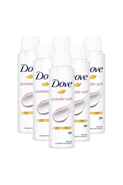Dove Set of 6 x Deodorant spray for women Powder Soft 200 ml