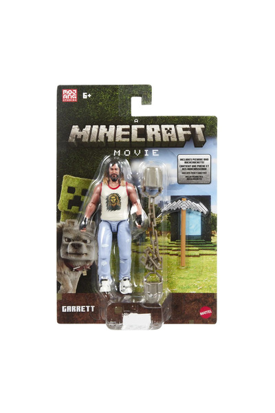 mattel MINECRAFT GARRETT FIGURE SET WITH ACCESSORIES
