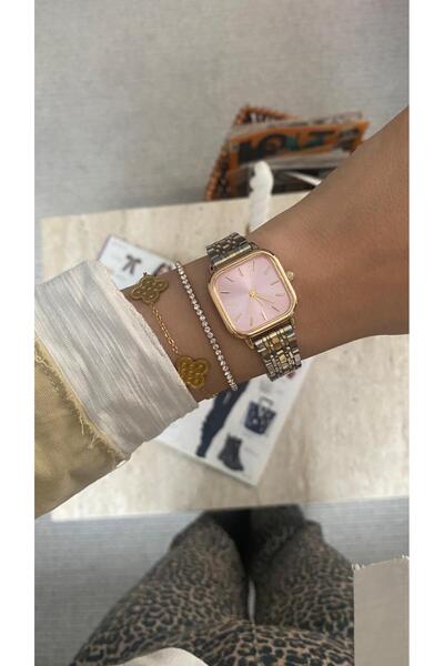 DARK BLANC Vintage kare model kol saati