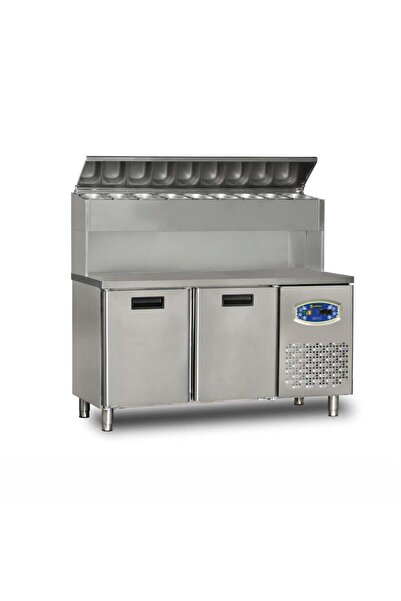 Dampak 2 Kapılı Yüksek Monte Pizza Hazırlık Dolabı 290 litre 150 x 70 x 133 (cm)