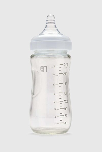 MOTHERCARE Single Wide-Neck Glass Bottle 240ml