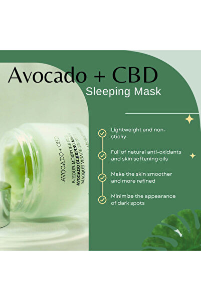 London Botanical Laboratories Avocado + CBD | 8-Hour Moisture Fill Avocado Sleeping Mask 50ml