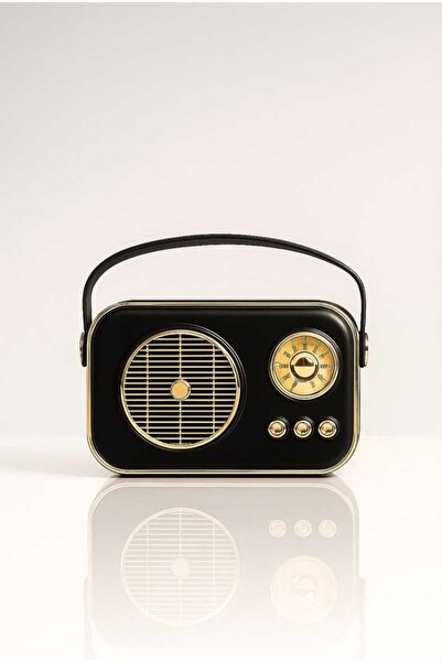 Asel Aksesuarcı Retro Bluetooth Hoparlör - Radyo Görünümlü Taşınabilir Speake...