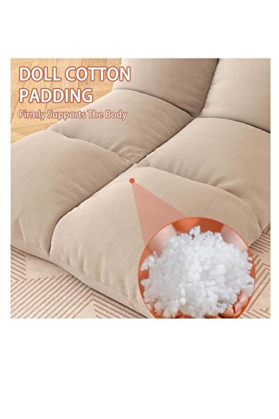 Arabest Folding Floor Chair Padded Lazy Sofa Couch Lounge Cushion with Adjustable Backrest Fully Assembled