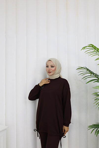 ECESSA FASHİON Γυναικείο σετ oversized τεμαχίων με πέτρινες τσέπες