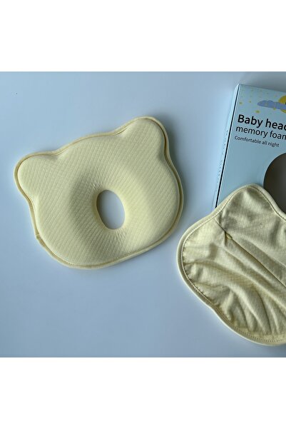 Baby pillow Anti-plagiocephaly baby pillow with memory foam and protective cover
