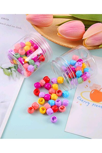 REBORN DESIGN Nostalgia Retro Globe Model Enamel Mixed Color 50Pcs Hair Beads