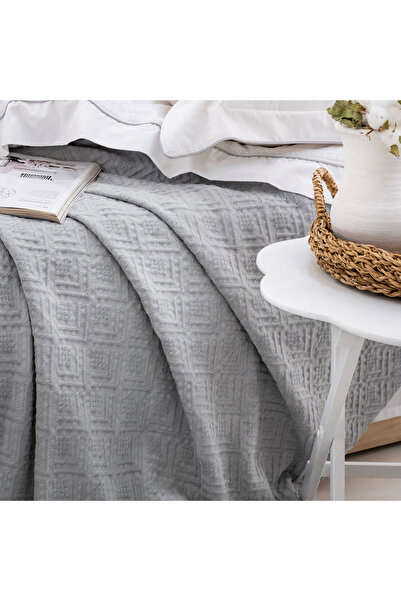 Schafer Home Kylie Bedspread Duvet Cover Set 7 Pieces-Grey