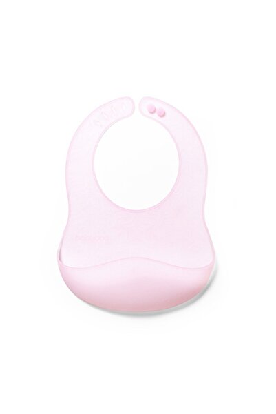Babyono Baveta din silicon roz,