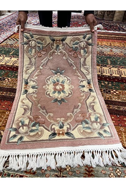 RD RAMAZAN DAĞ EL HALI SANATI El Dokuma Kabartmalı Çin Halısı 2 El Ebat 90x60