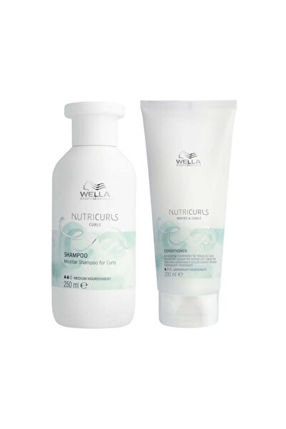 Wella Professionals Set nutritiv pentru par ondulat, Nutricurls Waves Shampoo...