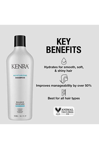 Kenra Professional Kenra Moisturizing Shampoo, 10.1 fl. oz — Hydrates, Balances Moisture, Improves Manageability