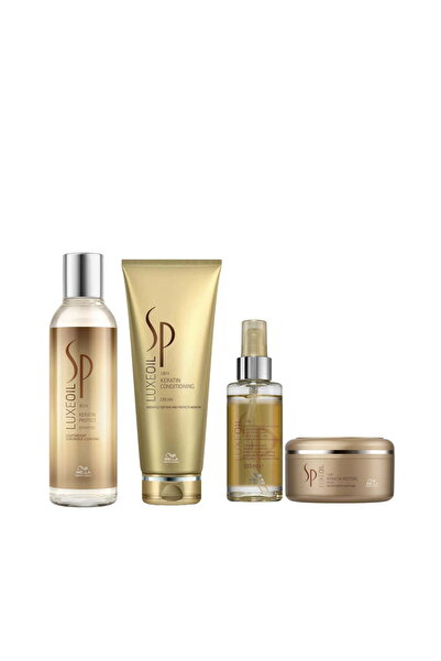 Wella Professionals Reconstruction set, SP, Luxeoil Keratin Protect, Shampoo 200ml+Conditioner 200ml+Mask 150ml+El