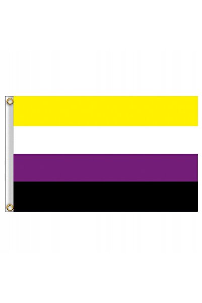 Other LGBT RAINBOW FLAG LARGE 90x150cm NON-BINARY F1