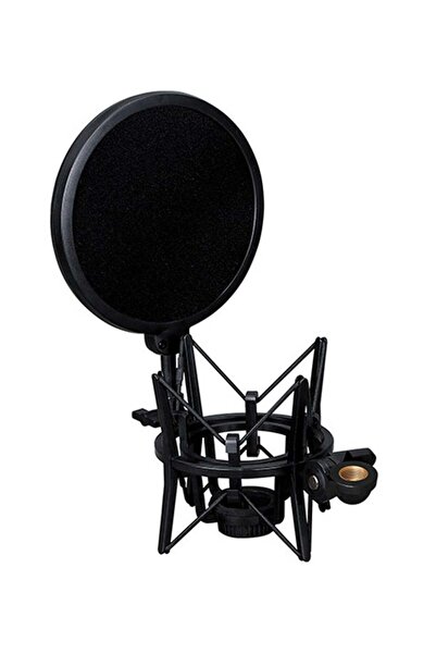 fun zone Generic SH-100 حامل صدمات محمول للميكروفونات - أسود