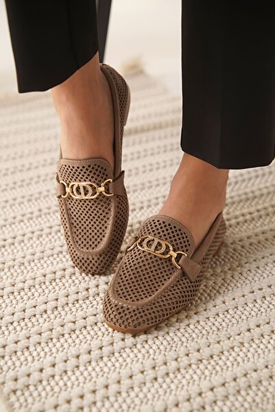 modaserdem Modasrdm Women's Suede Mink Casual Shoes