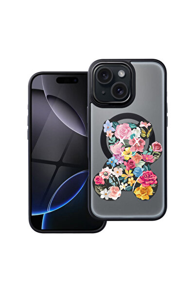 bestcase Husă MagSafe Shield pentru Apple iPhone 11, Teddy Bear Color Flower,...