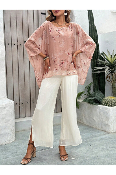 Take Two By Styli Floral Print Top and Wide Leg Pants Co-Ords