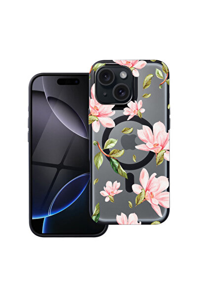 bestcase Husă MagSafe Shield pentru Apple iPhone 12, Colecția Flowers, husa 2...