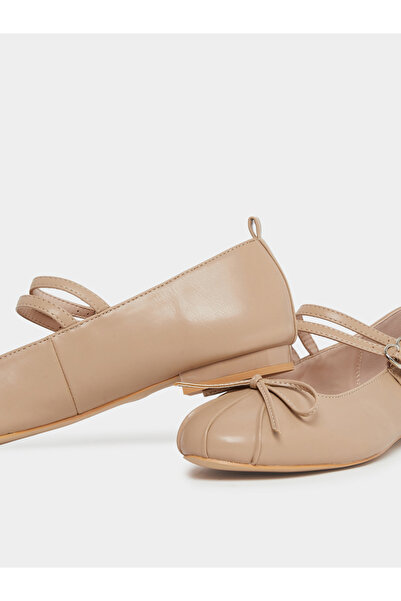Raid By Styli Idol Bow Detail Mary Jane Ballet Flats