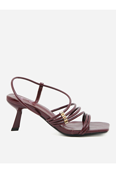 Sneak-a-Peek By Styli Plain Strappy Stiletto Heel Sandals