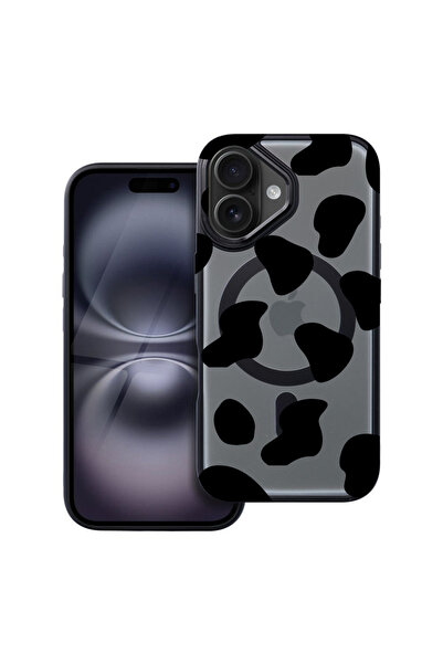 bestcase Carcasă MagSafe Shield pentru Apple iPhone 16, Black Cow, husa 19373...